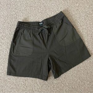 Nicole Miller Brown Cotton High Waisted Shorts